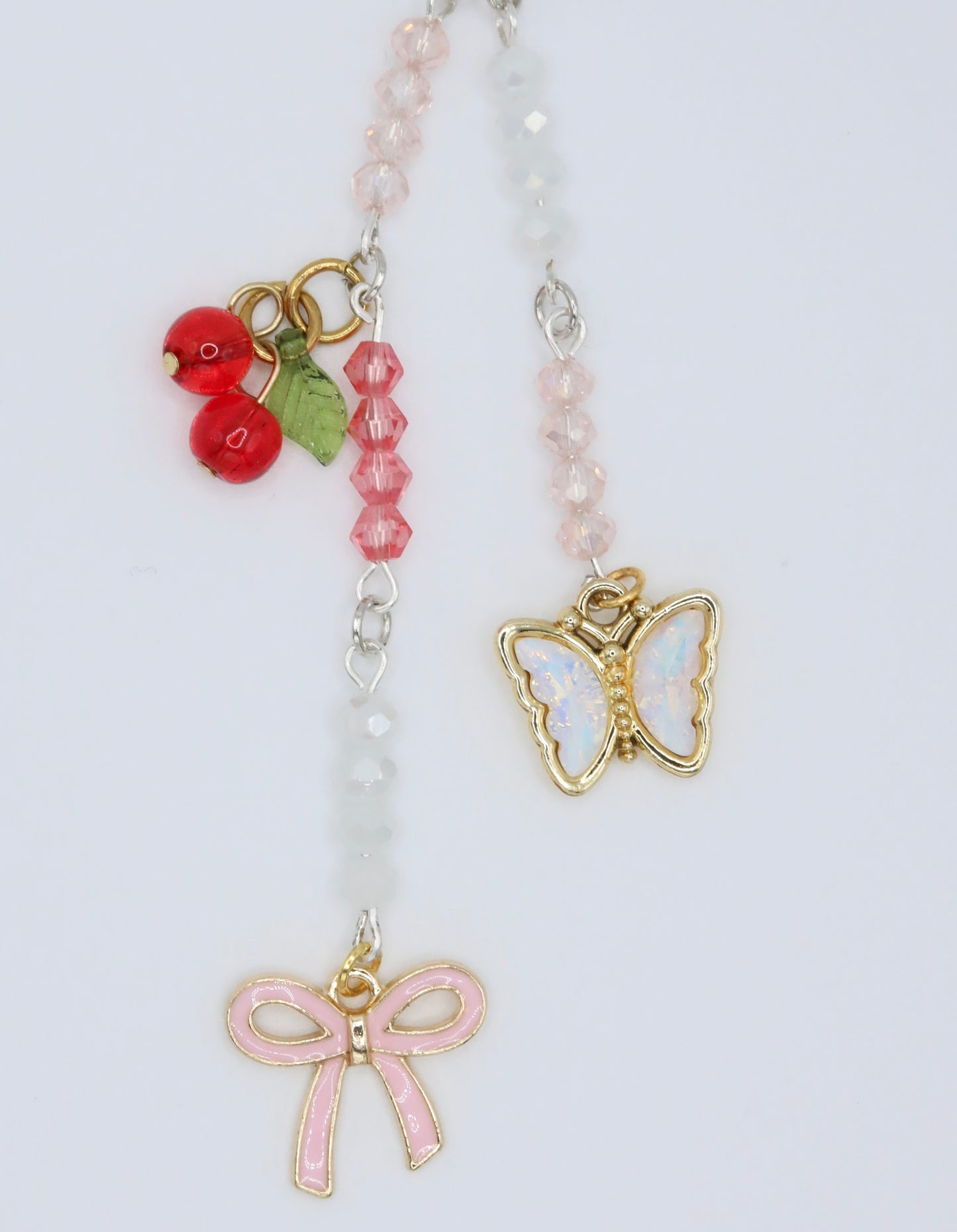 Lip gloss charm keychain