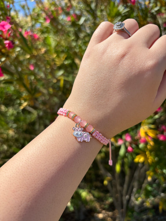 Cow Bracelet (Baby Pink) 🐮