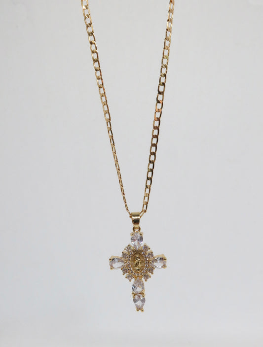 Isabela Necklace – 20” (18K Gold Plated) White