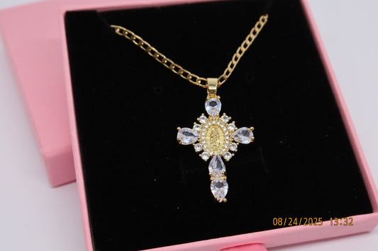 Isabela Necklace – 20” (18K Gold Plated) White